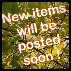 More new items coming soon!